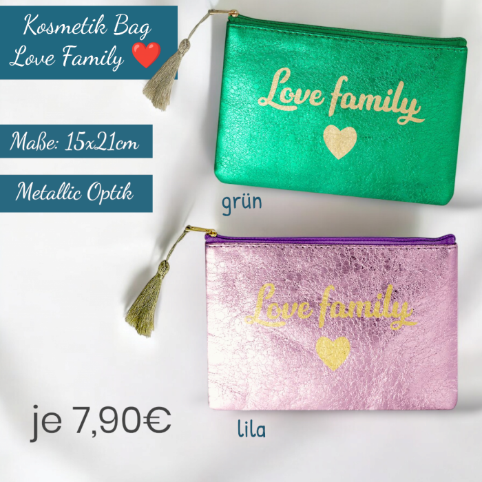 Kosmetik Bag/Tasche Love Family