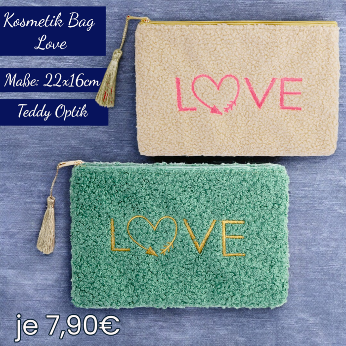 Kosmetik Bag/Tasche Love – Bild 2