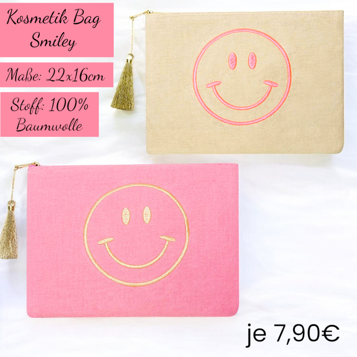 Kosmetik Bag/Tasche Smiley