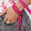 mehrfach Armband m. Blumenanhänger – Bild 3