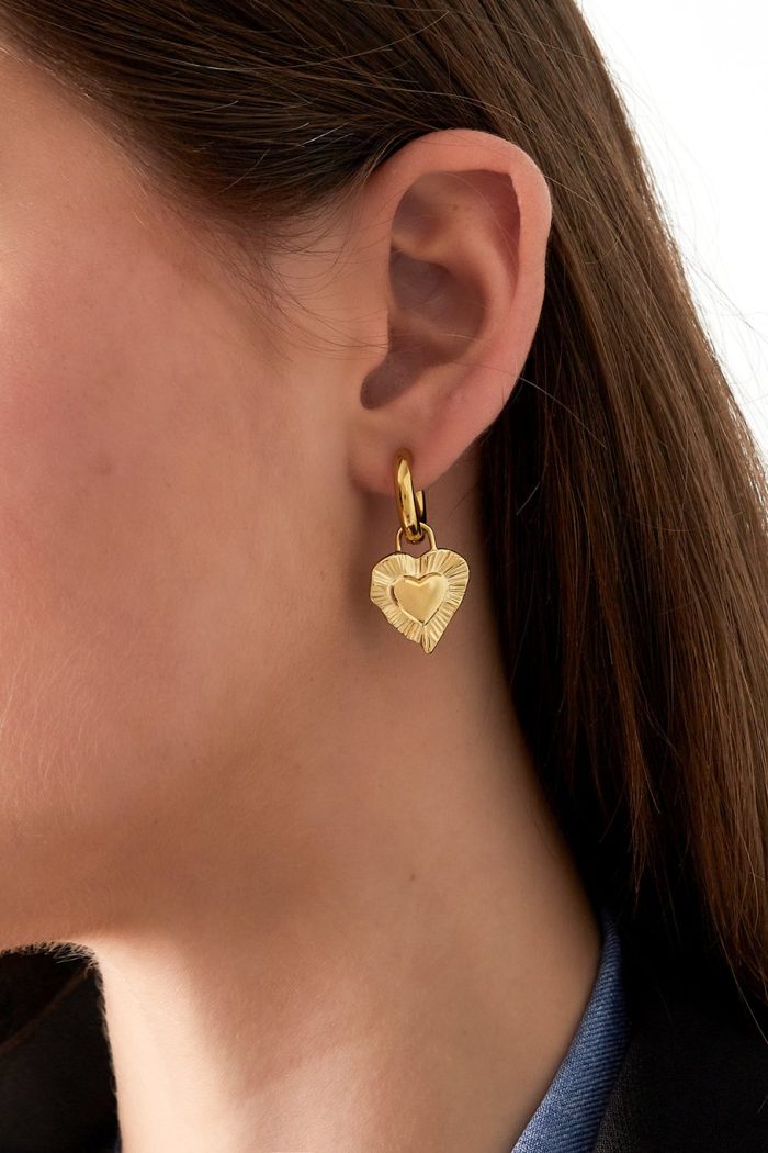 Ohrringe "Love" (Edelstahl) – Bild 3