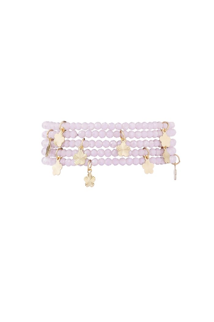 mehrfach Armband m. Blumenanhänger – Bild 5