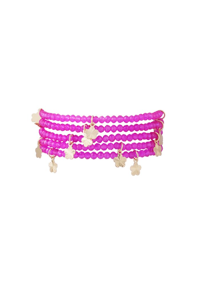 mehrfach Armband m. Blumenanhänger – Bild 6