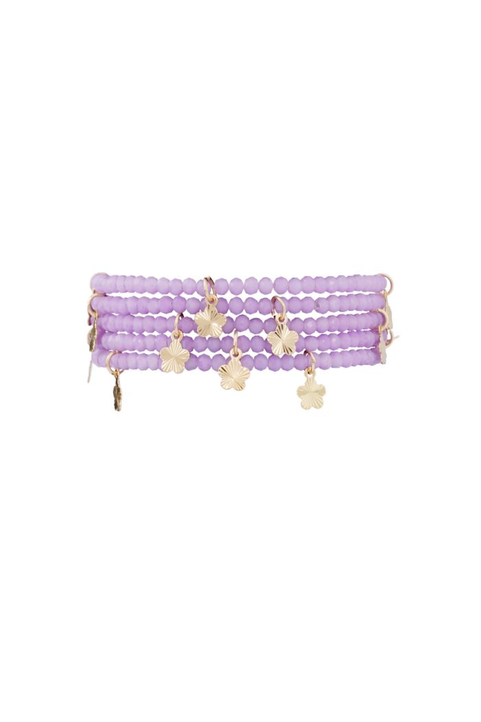 mehrfach Armband m. Blumenanhänger – Bild 7
