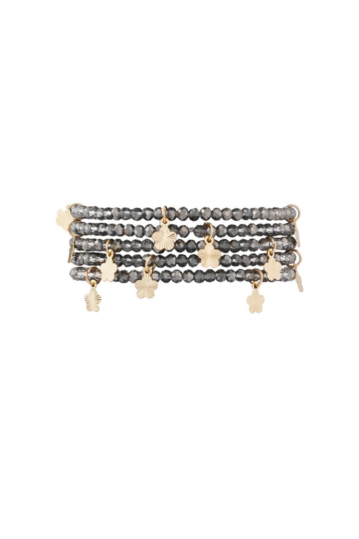 mehrfach Armband m. Blumenanhänger – Bild 4