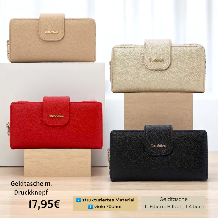 Geldtasche m. Druckknopf