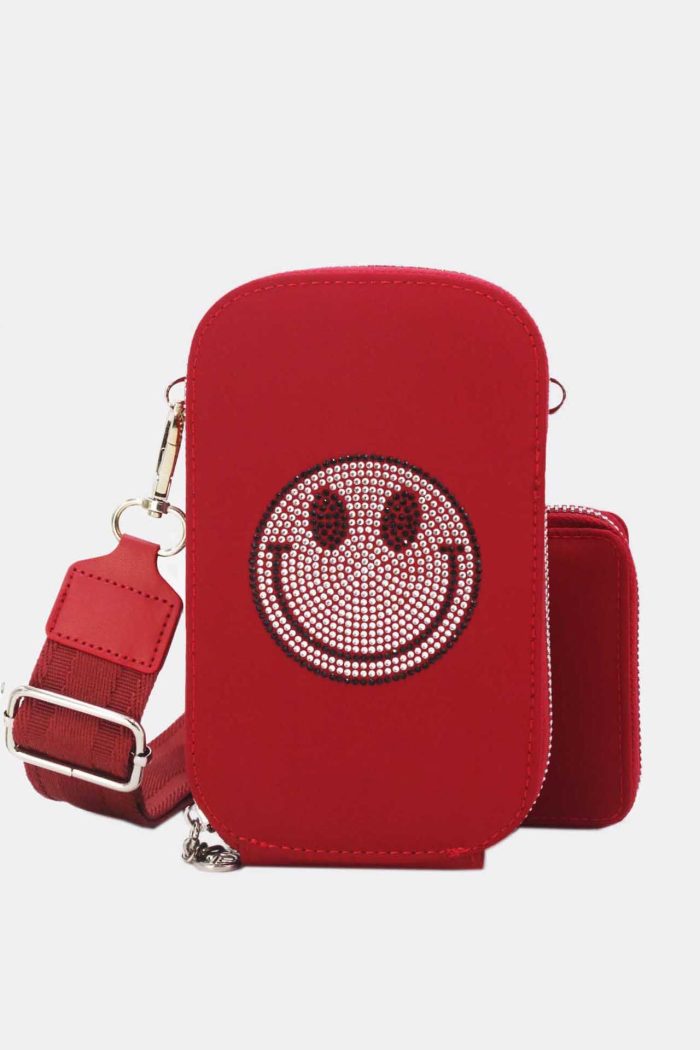 Geldtasche m. Schultergurt Smiley – Bild 4