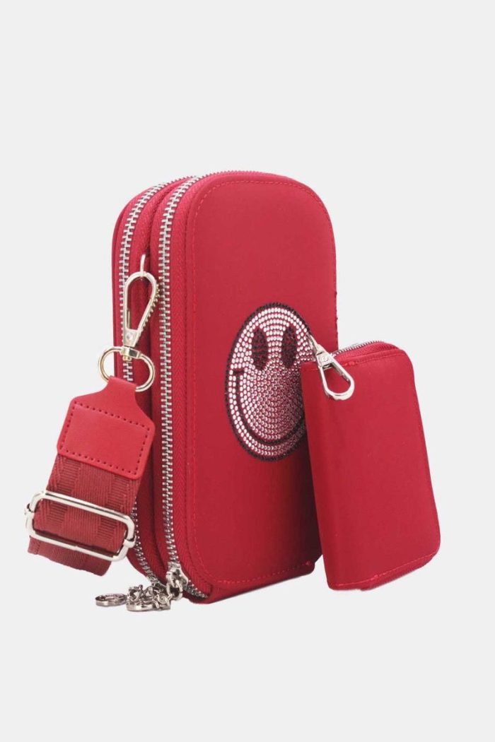 Geldtasche m. Schultergurt Smiley – Bild 5