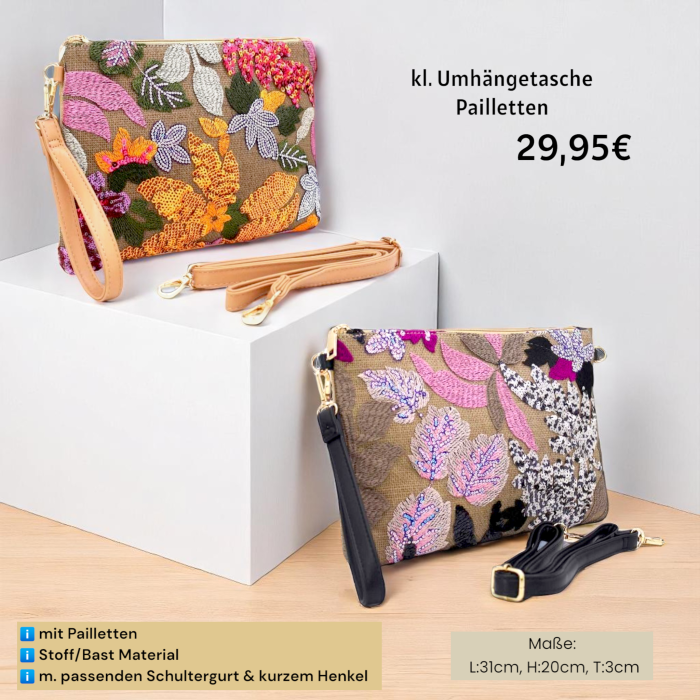 kl. Umhängetasche Pailletten